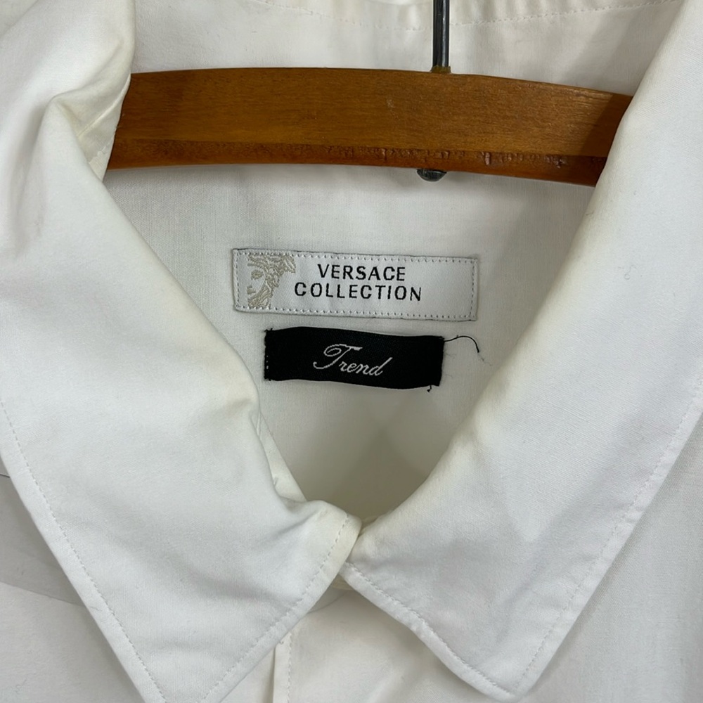 Versace Collection Button Down Embroidered Logo M… - image 8